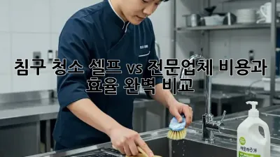 침구 청소, 셀프 vs 전문업체? 비용과 효율 완벽 비교!